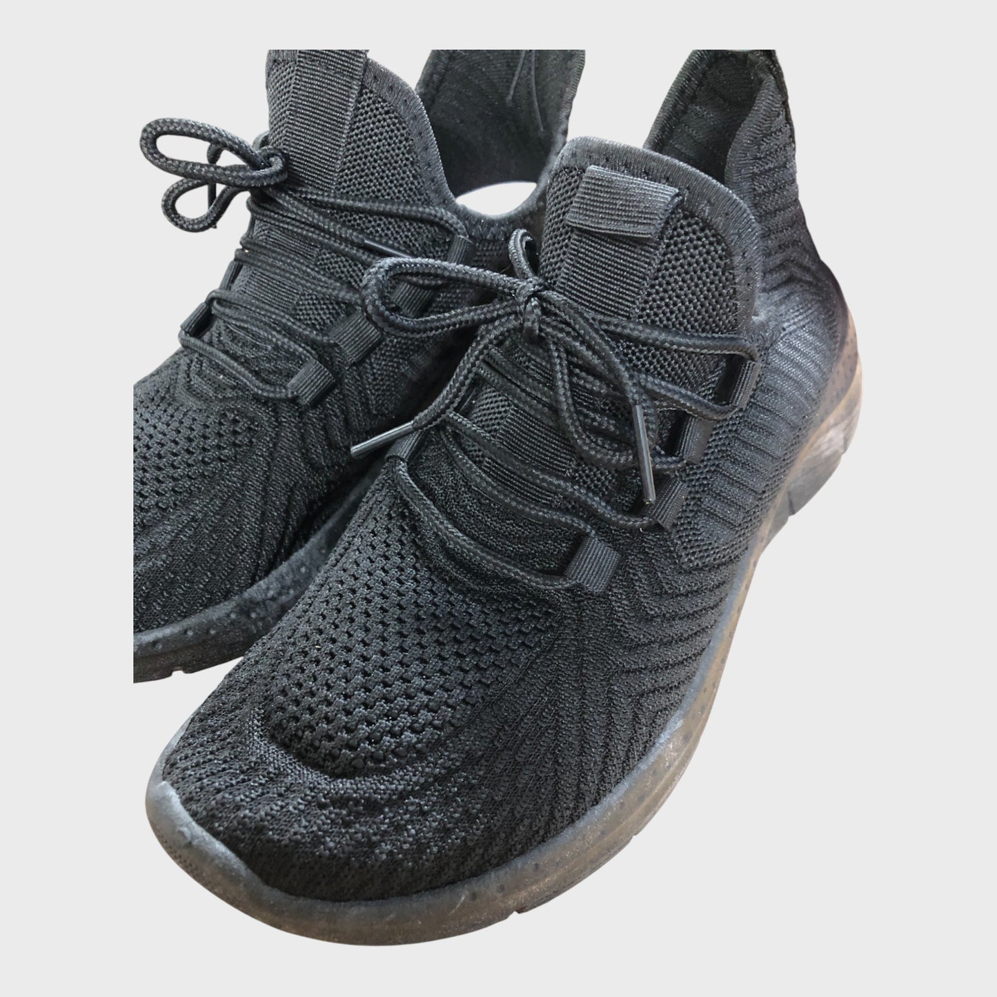 Women's Black Trainers Low Top Athletic Lightweight