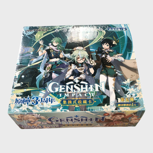 Genshin Impact Collector Cards Trading Box - 32 Packs - New/Sealed
