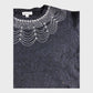 Branded Navy Beaded Jumper - Size Medium
