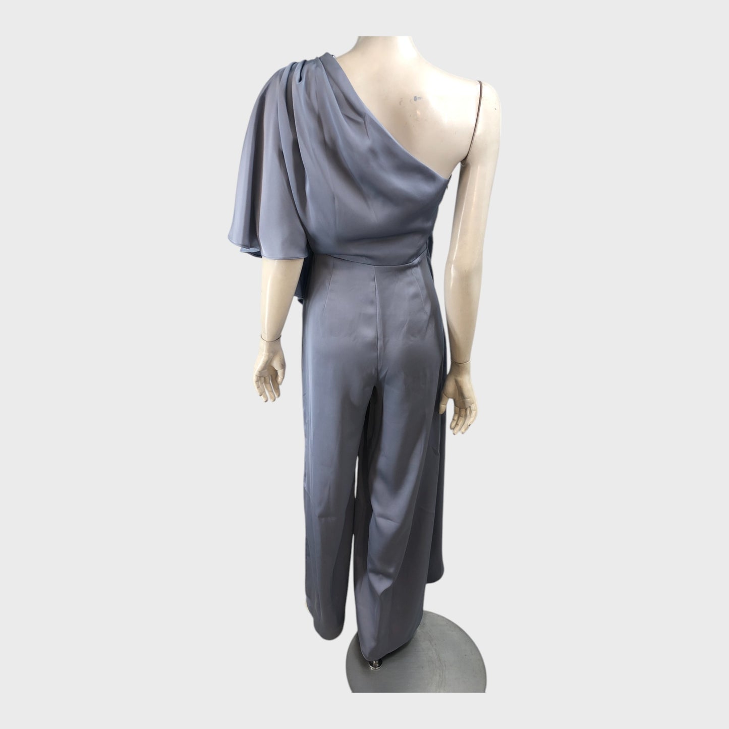 Blue Draped Jumpsuit