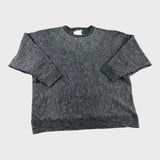 Branded Grey Beaded Jumper - Size Medium