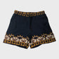 Branded Women's Cotton Blend Casual Navy Floral Print Shorts