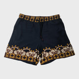 Branded Women's Cotton Blend Casual Navy Floral Print Shorts
