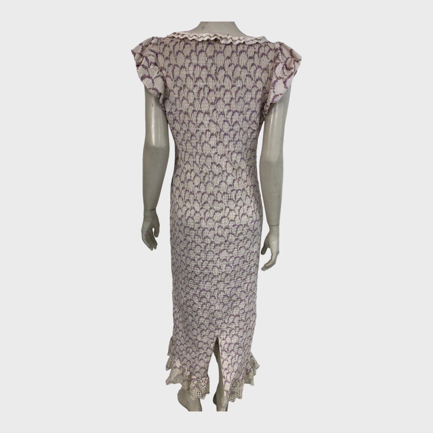 Velvet Floral Print Bodycon Maxi Dress