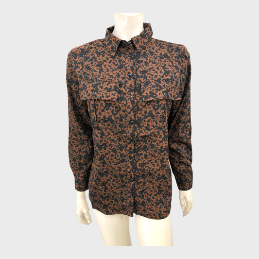 Brave Soul Brown Patterned Shirt - Size 6