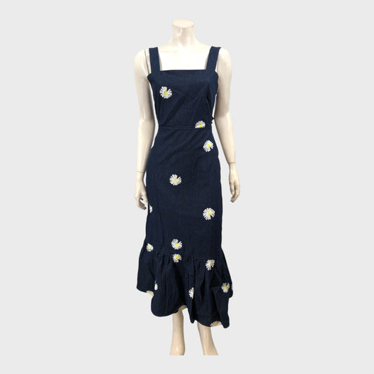 Branded Blue Floral Denim Dress