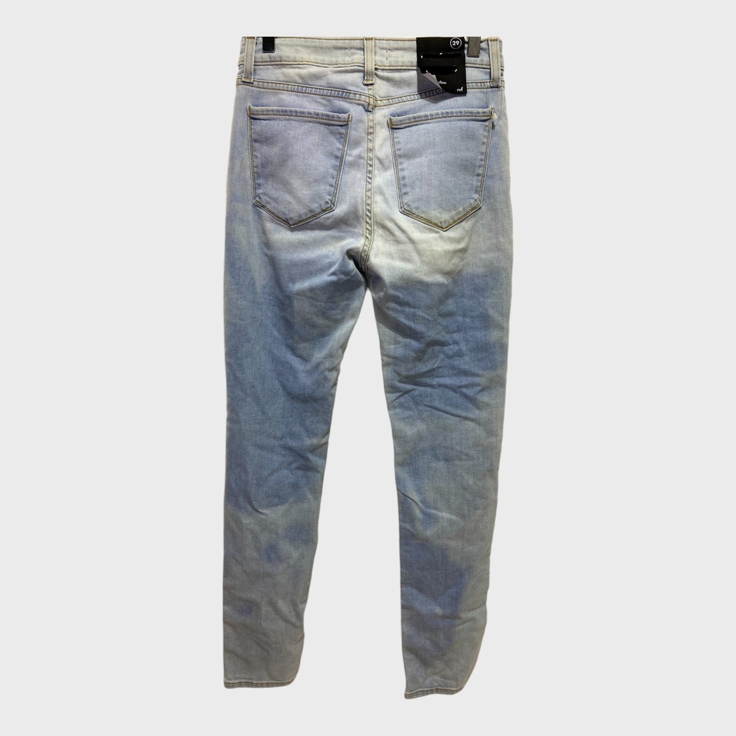 Men's Branded Slim Fit Light Wash Jeans