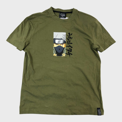 Naruto Shippuden Khaki Printed T-Shirt