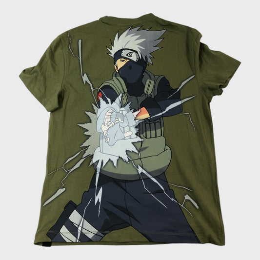 Naruto Shippuden Khaki Printed T-Shirt