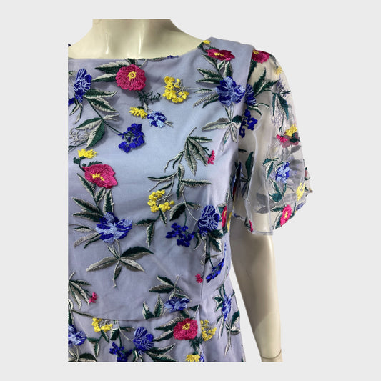 Designer Floral Embroidered Dress