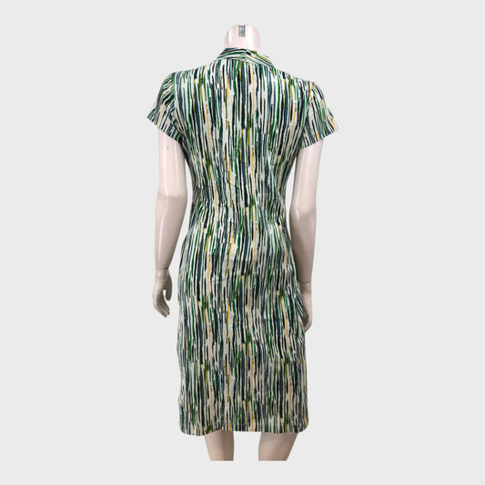 Branded Green Twist Front Dress