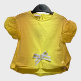 Girls Yellow Bow Top