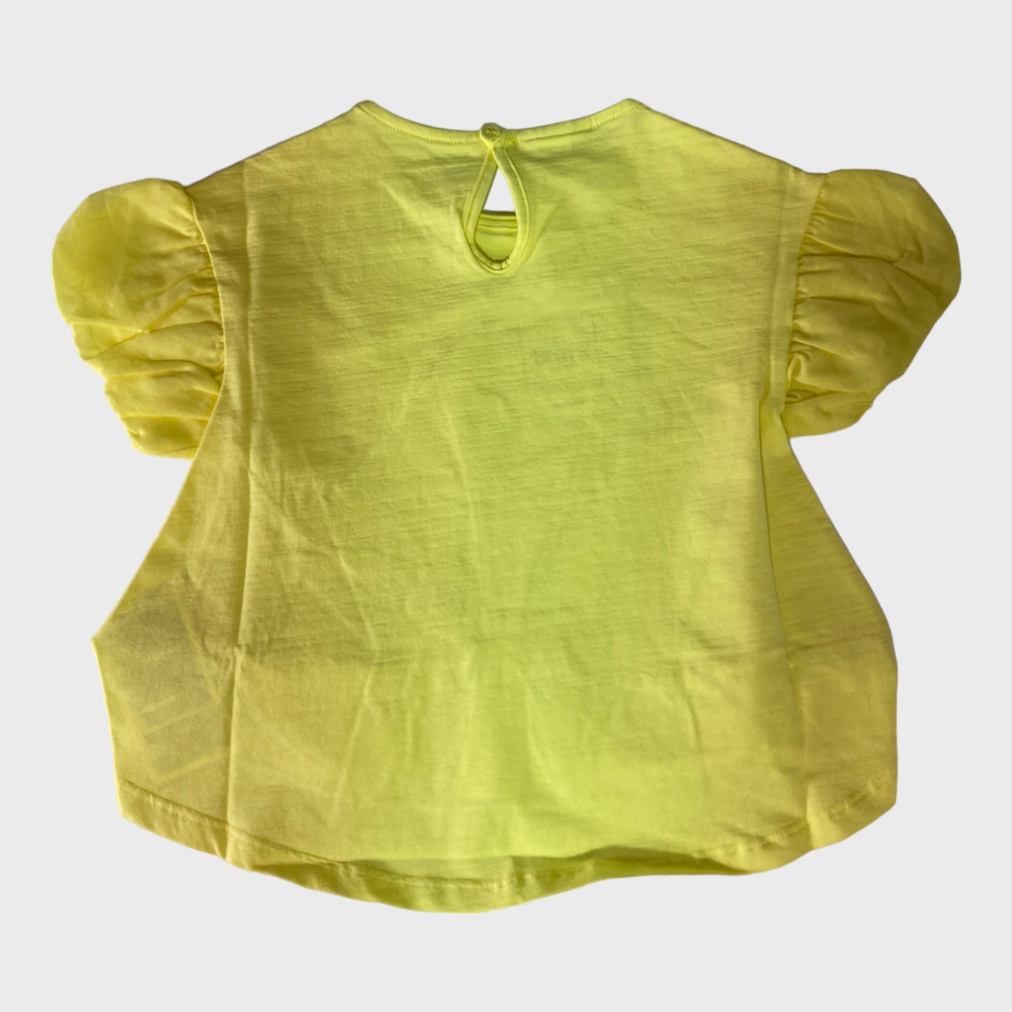 Girls Yellow Bow Top