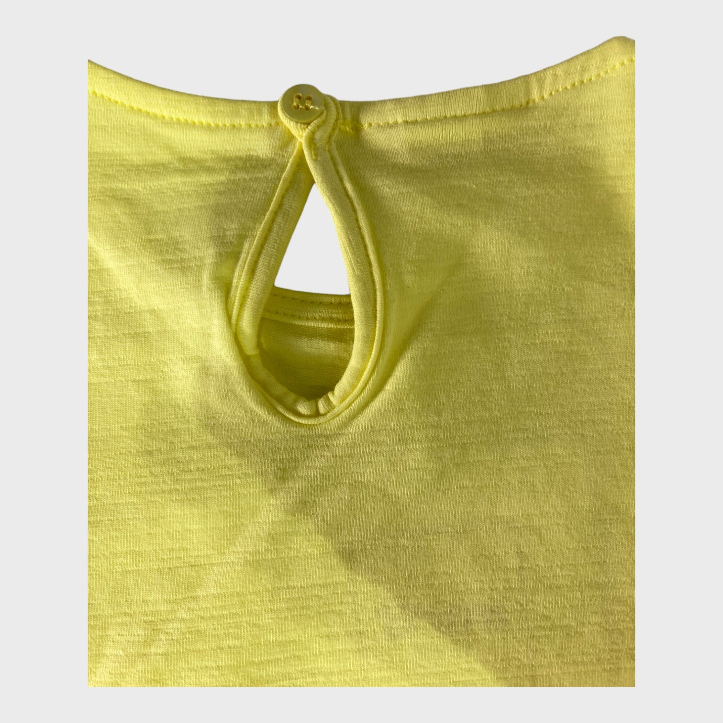 Girls Yellow Bow Top