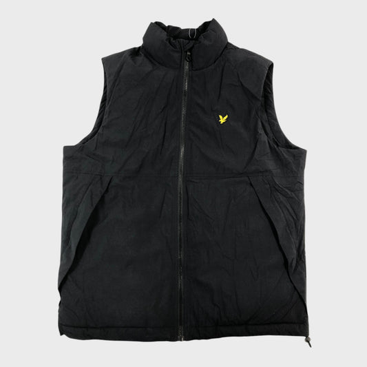 Lyle & Scott Jet Black Gilet - Size Medium