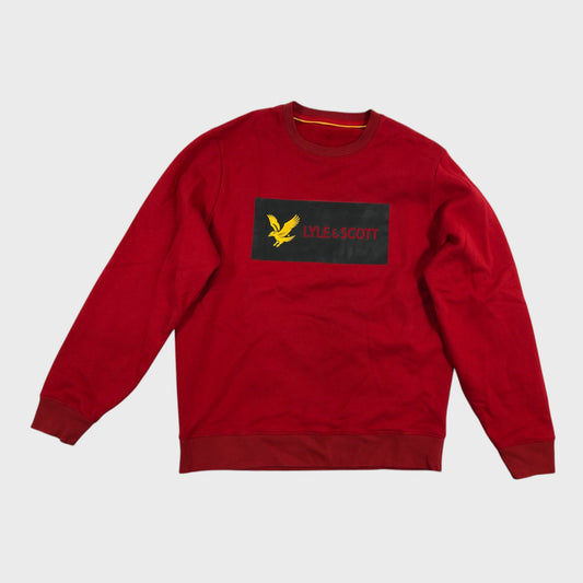 Lyle & Scott Red Logo Crew Neck sweatshirt - Size Medium