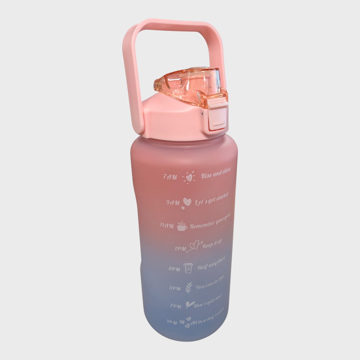 Assorted Gradient Coloured 2 Litre Water Bottle With Carry Handle