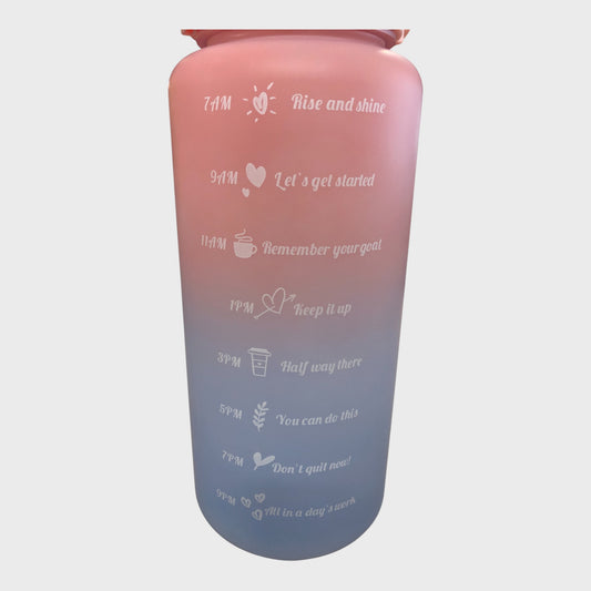 Assorted Gradient Coloured 2 Litre Water Bottle With Carry Handle