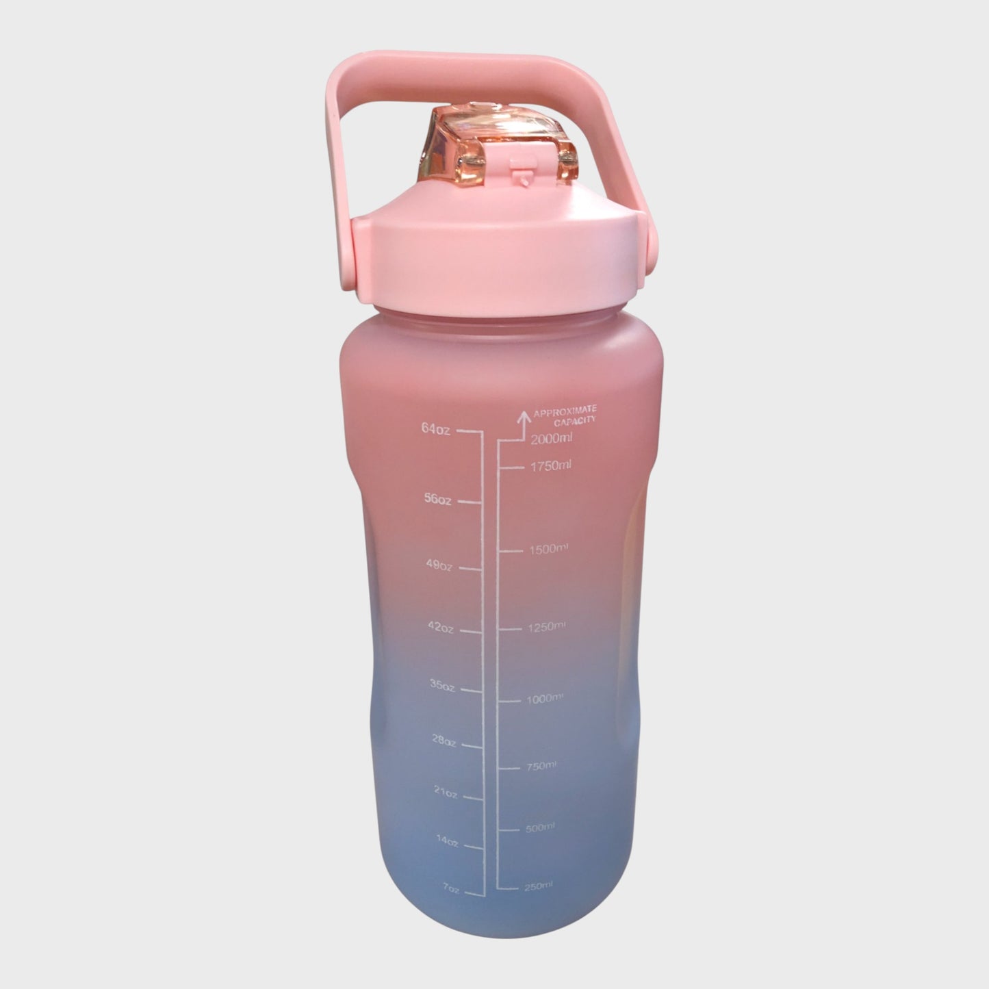Assorted Gradient Coloured 2 Litre Water Bottle With Carry Handle