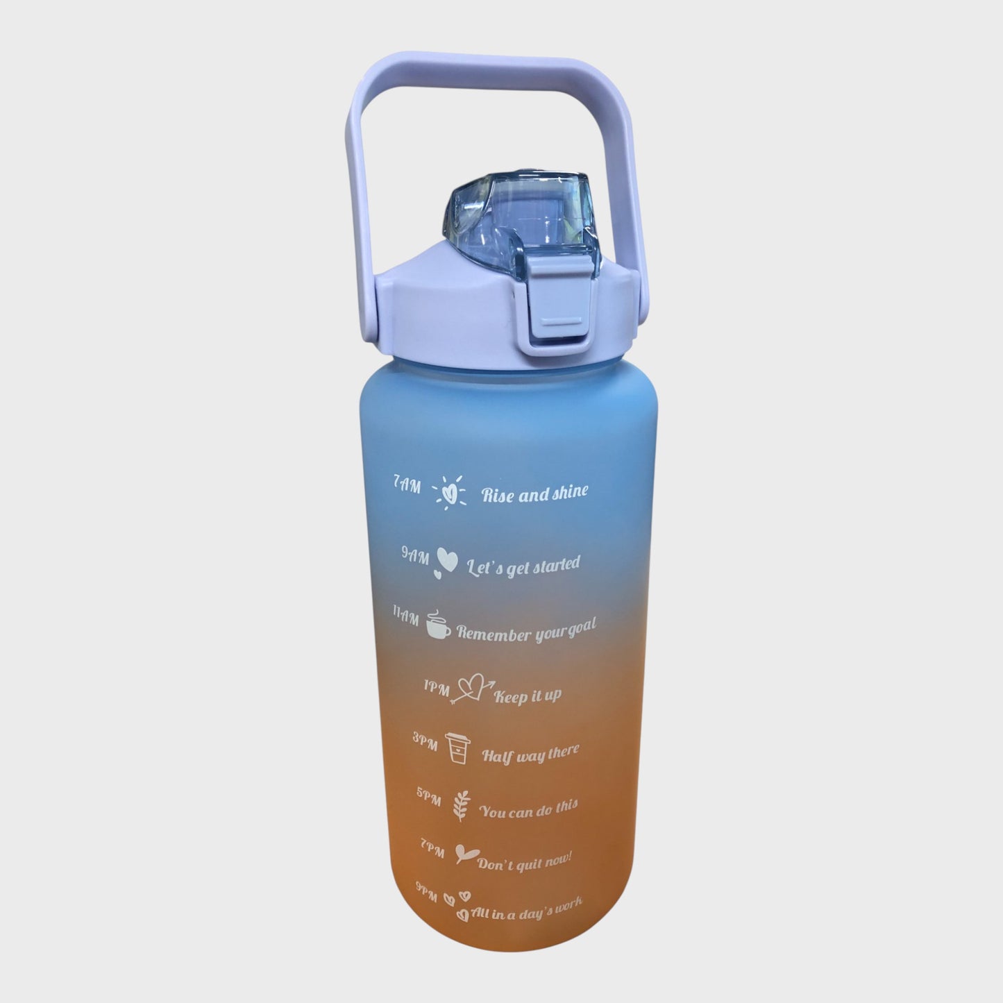 Assorted Gradient Coloured 2 Litre Water Bottle With Carry Handle