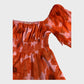 Branded Orange Flounce Playsuit