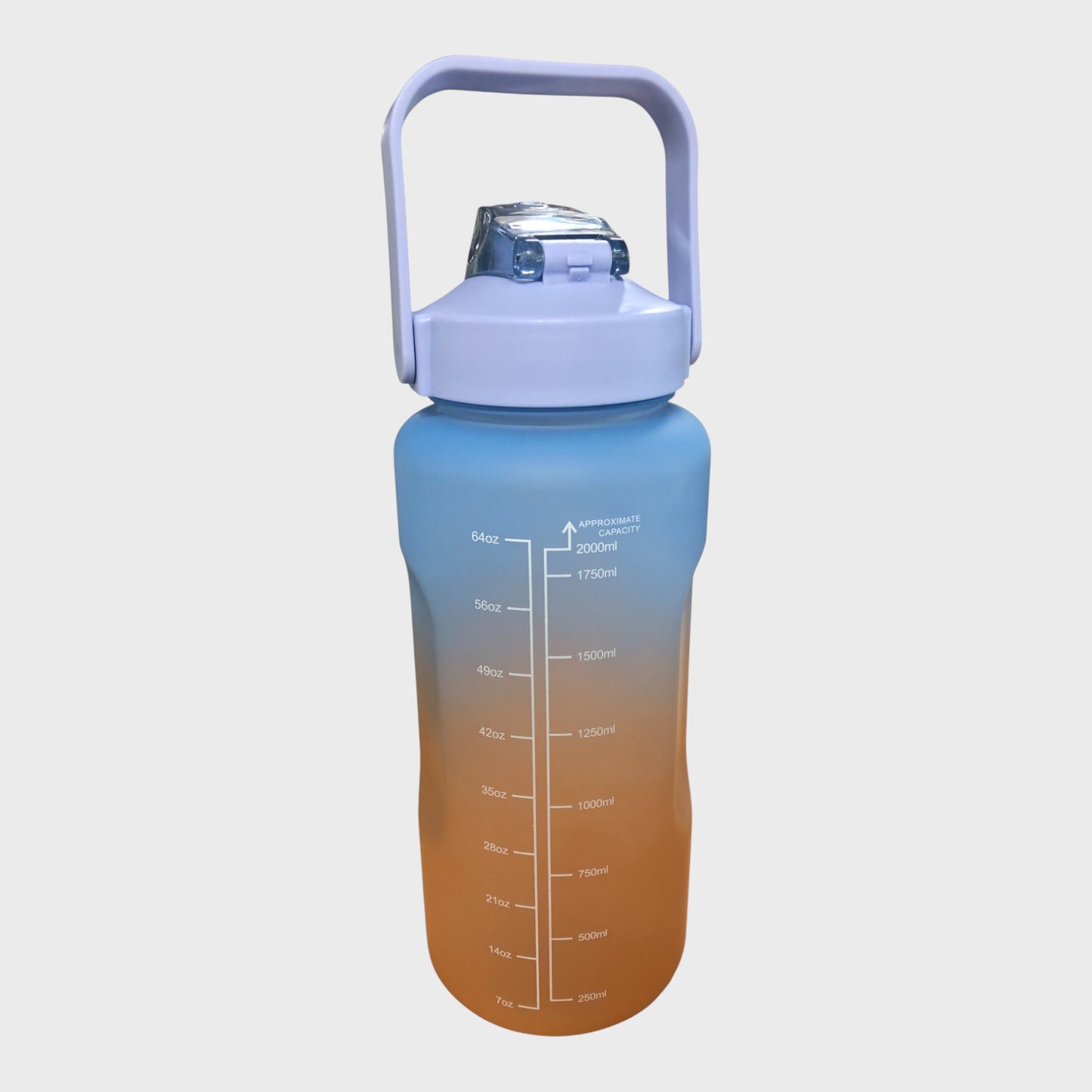 Assorted Gradient Coloured 2 Litre Water Bottle With Carry Handle
