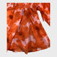 Branded Orange Flounce Playsuit