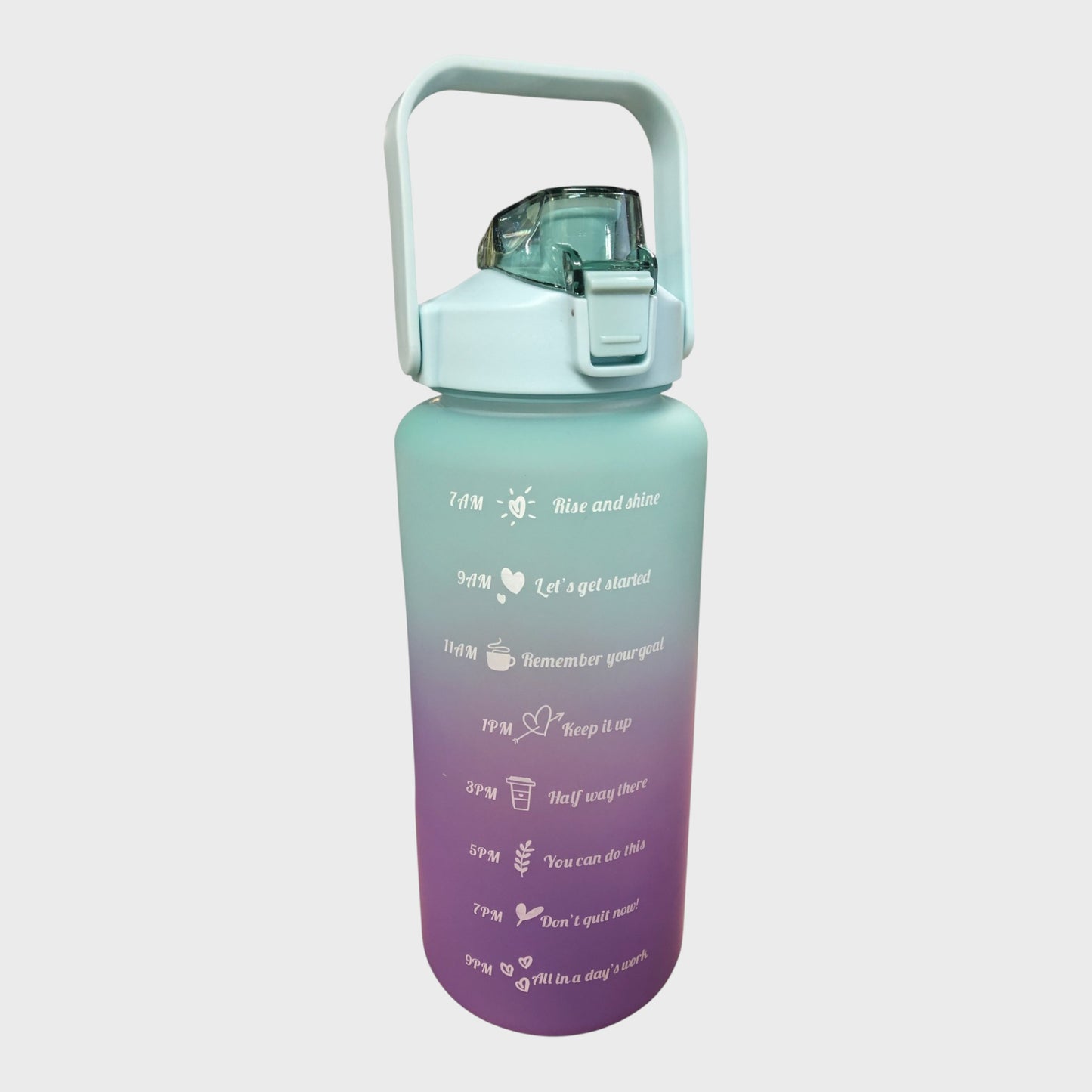 Assorted Gradient Coloured 2 Litre Water Bottle With Carry Handle