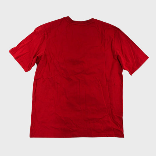 Lyle & Scott Red Block Logo T-Shirt - Size Medium