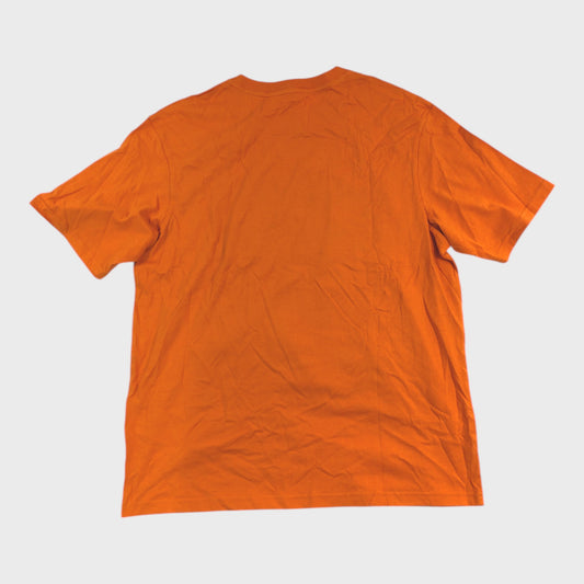 Lyle & Scott Orange Block Print T-Shirt - Size Medium