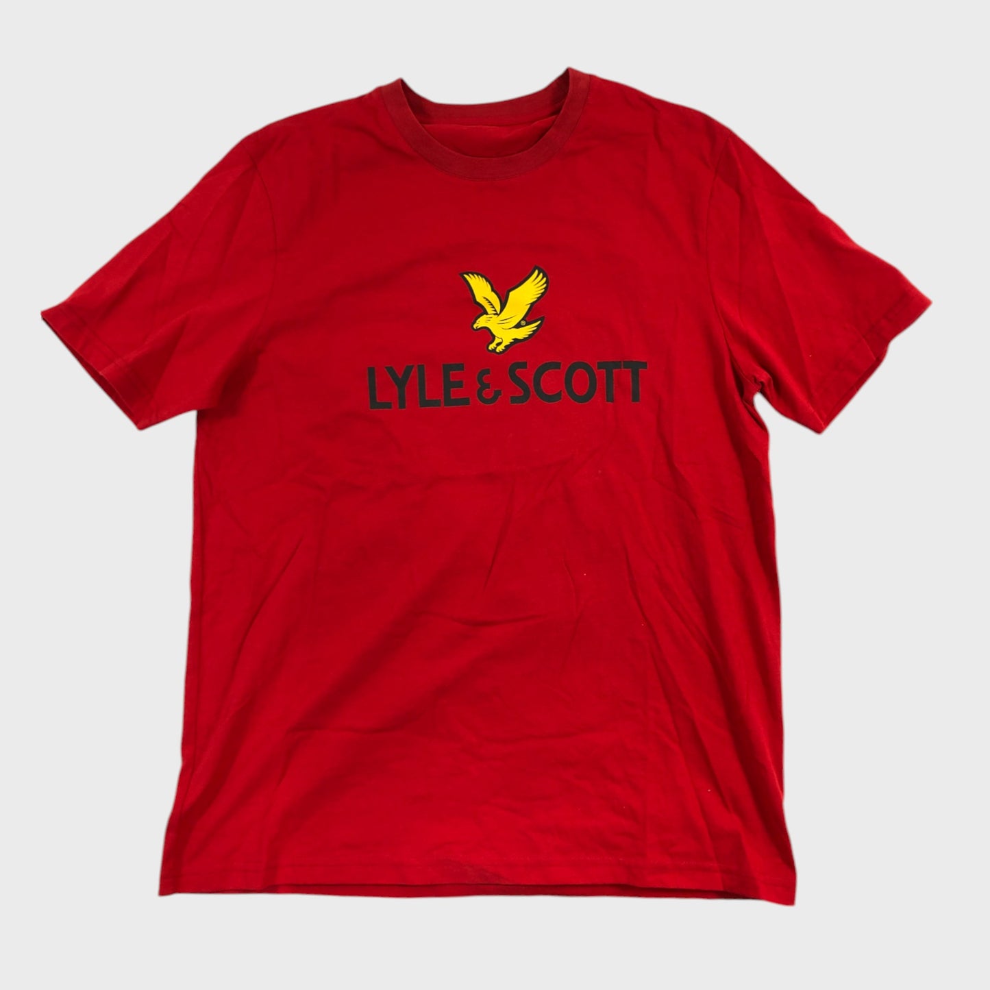 Lyle & Scott Red Logo T-Shirt - Size Medium