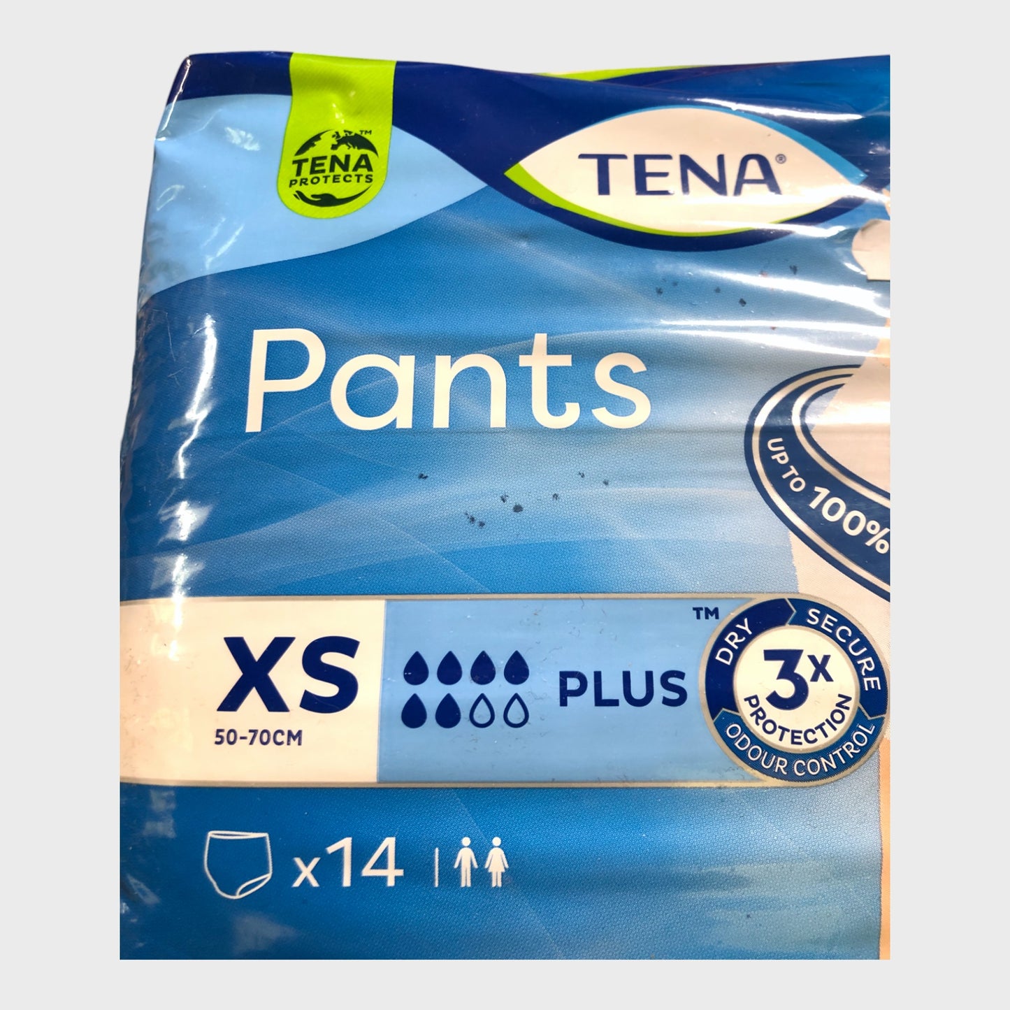 Tena Disposable Pants Size XS - 14 Pairs