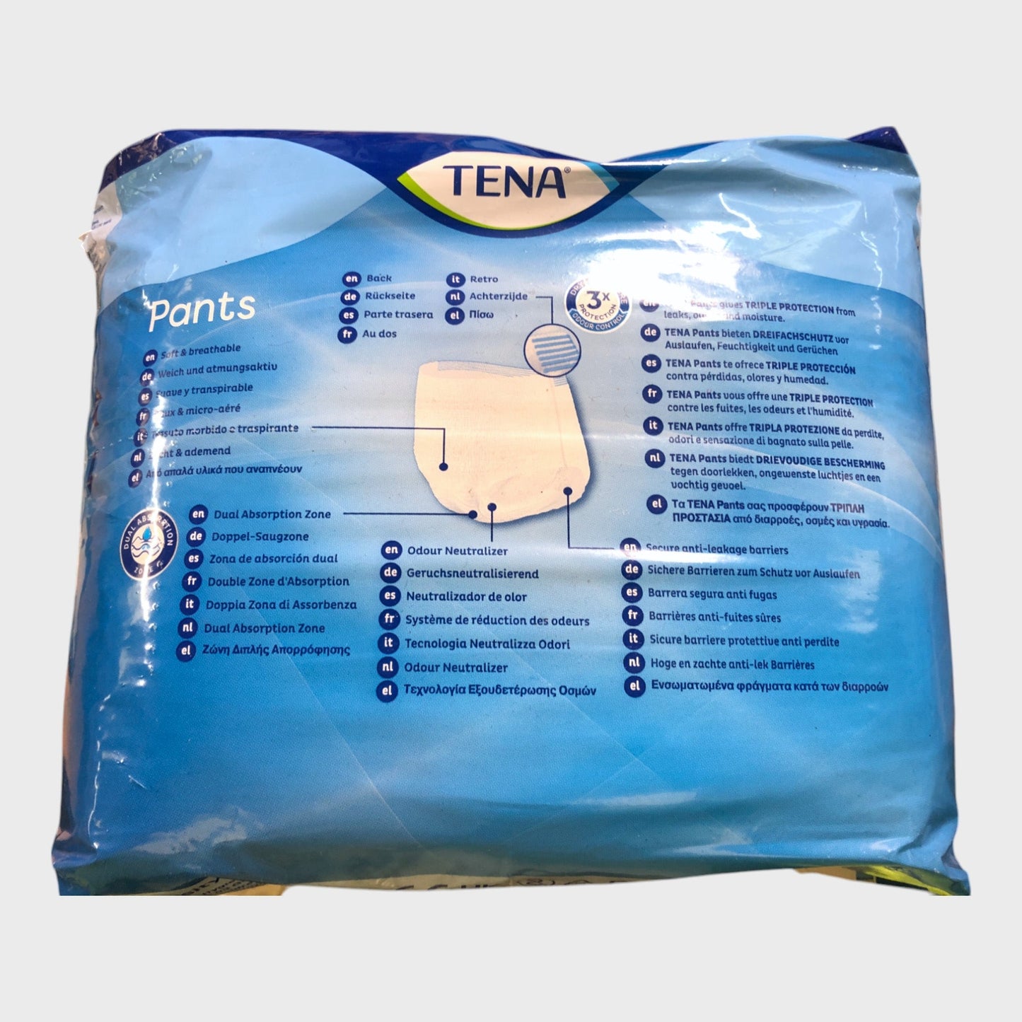 Tena Disposable Pants Size XS - 14 Pairs