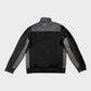 Lyle & Scott Jet Black Panelled Hybrid Quarter Zip Jacket - Size Medium