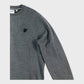 Lyle & Scott Grey Diagonal Weave Sweatshirt  - Size Medium