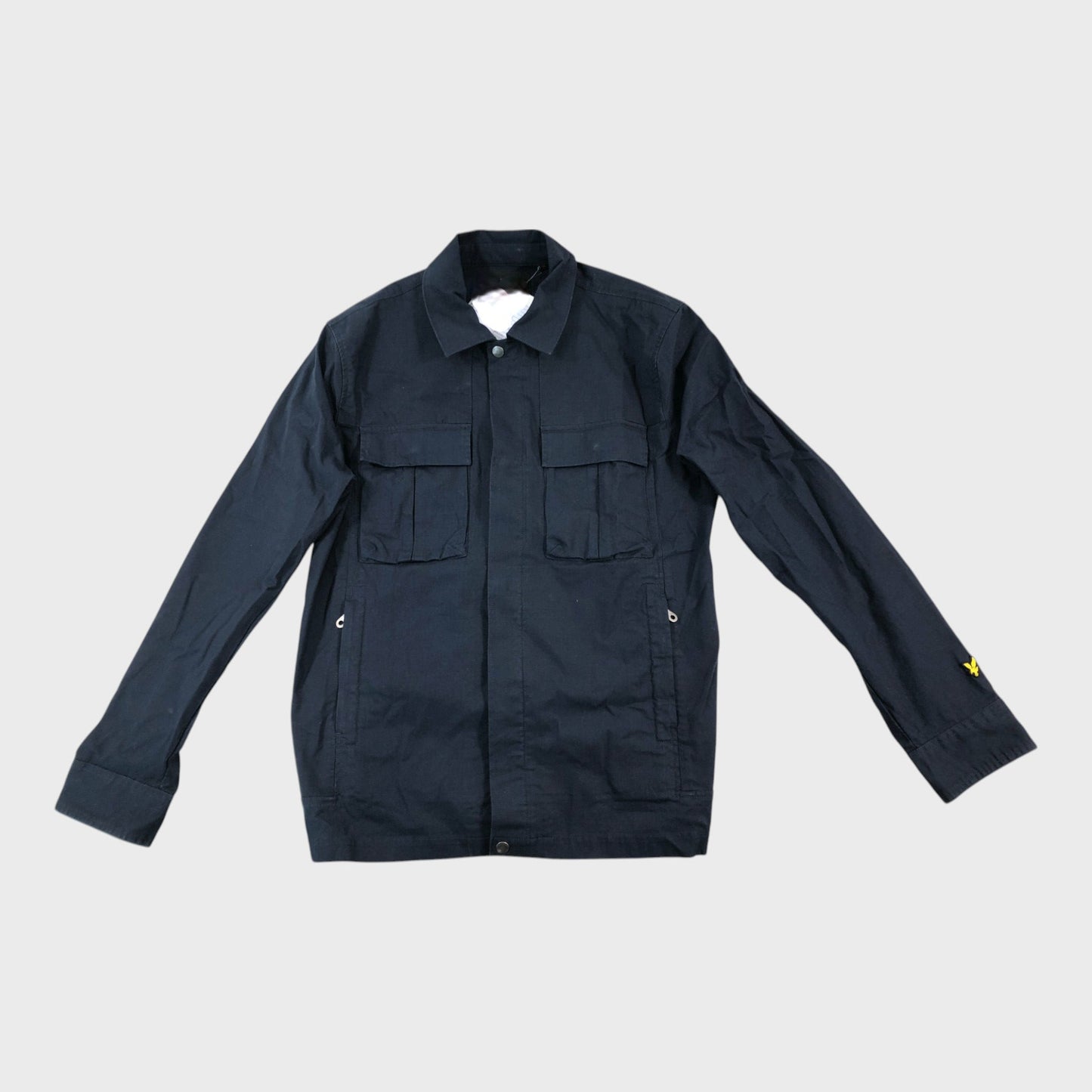 Lyle & Scott Navy Ripstop Overshirt Jacket - Size Medium