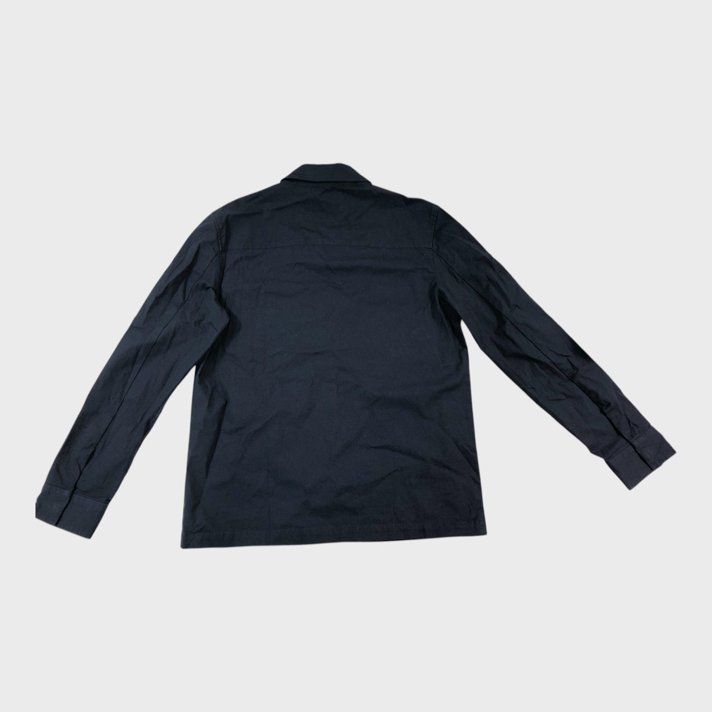 Lyle & Scott Navy Ripstop Overshirt Jacket - Size Medium