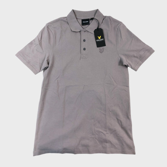 Lyle & Scott Taupe Eagle Polo Shirt - Size Medium