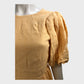 Yellow Puff Sleeve Mini Dress