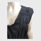 Branded Black Tie Front Midi Dress