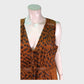 Jacquard Leopard Print Maxi Dress