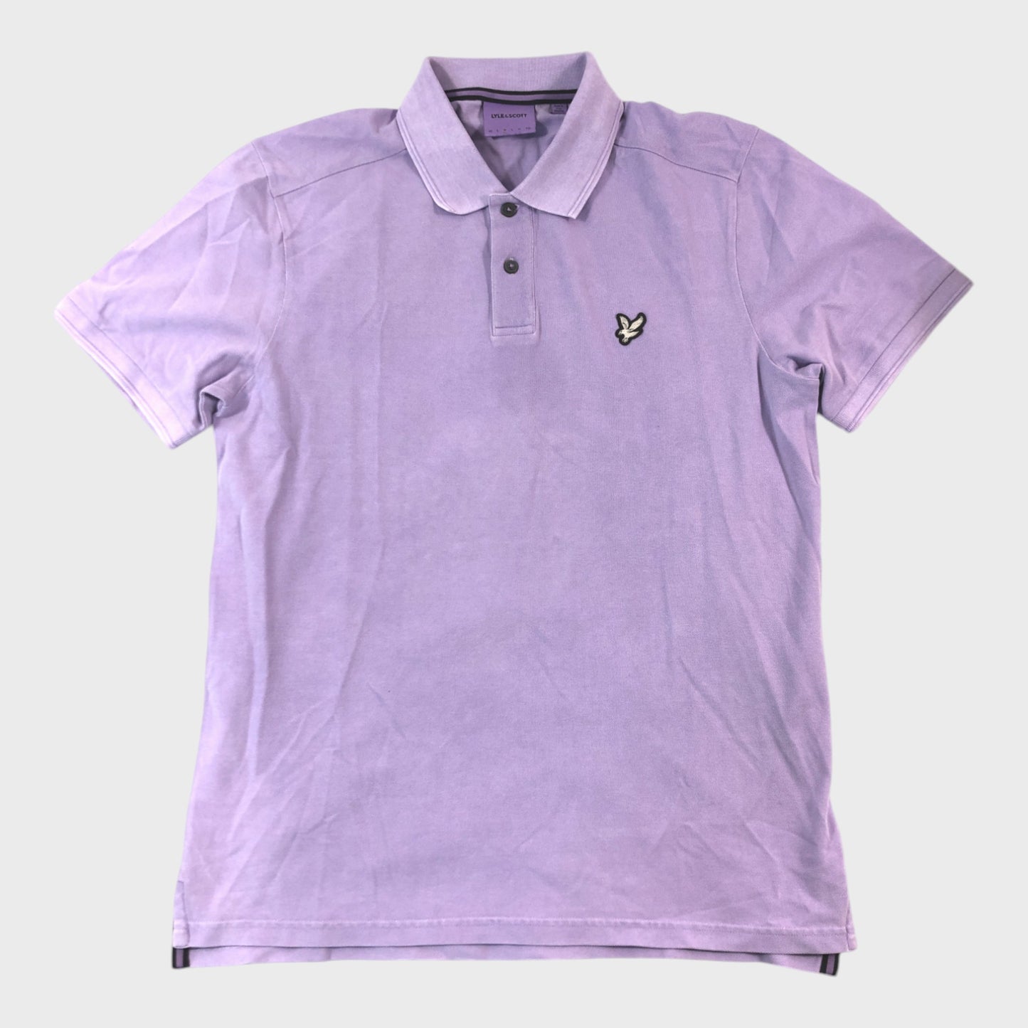 Lyle & Scott Lavender Polo Shirt - Size Medium