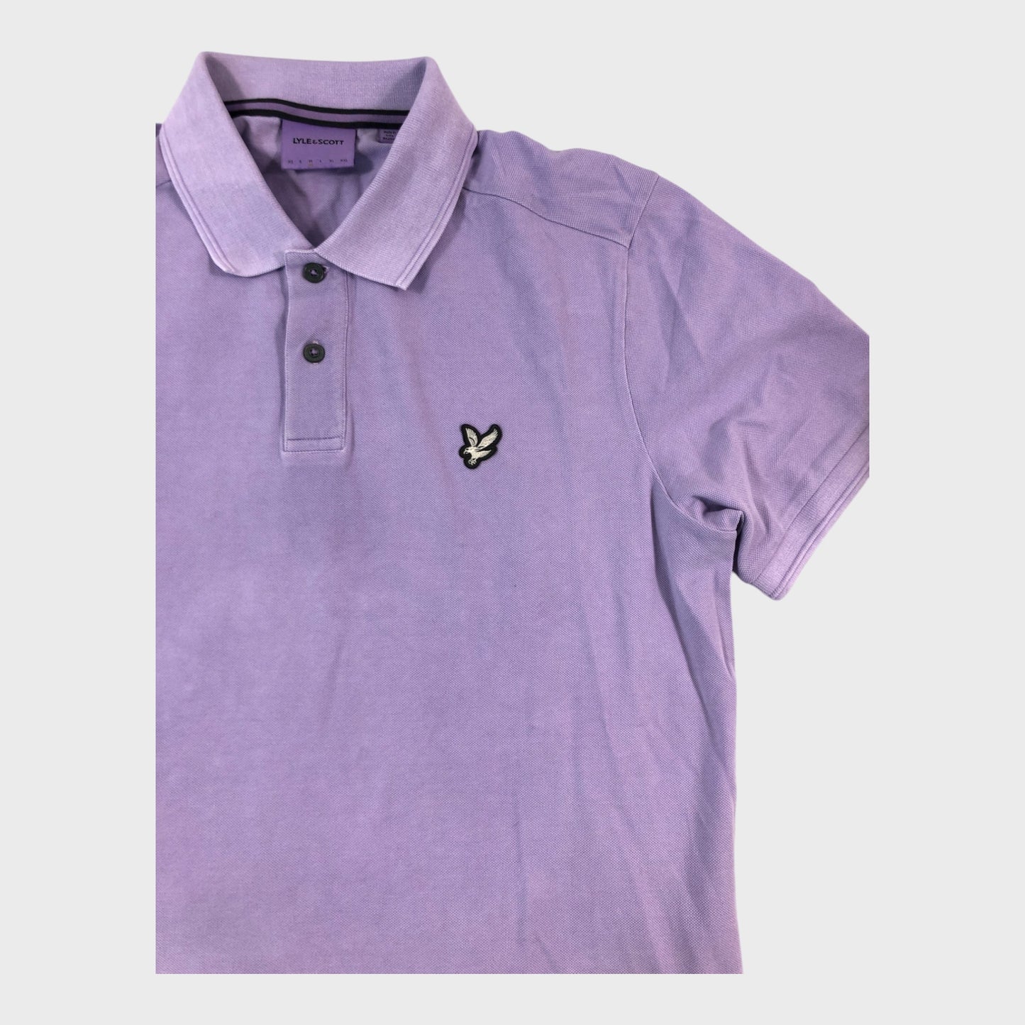 Lyle & Scott Lavender Polo Shirt - Size Medium