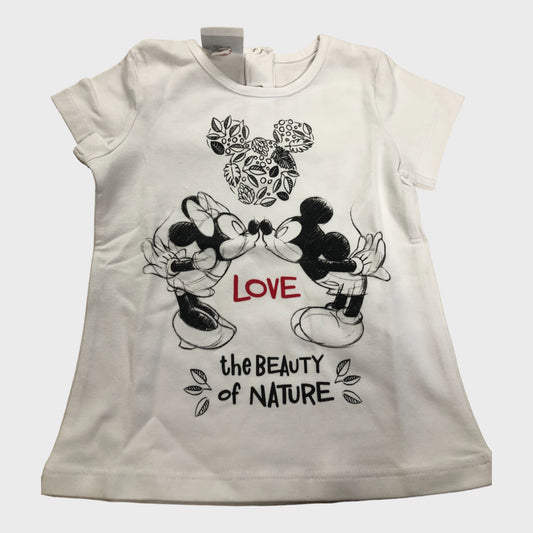 White kids Micky and Minnie top