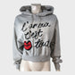 Women's Grey Cropped Hoodie