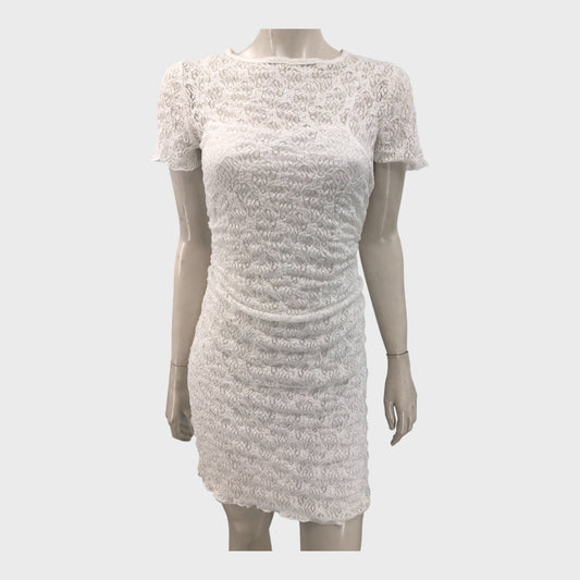White Frilled Dress