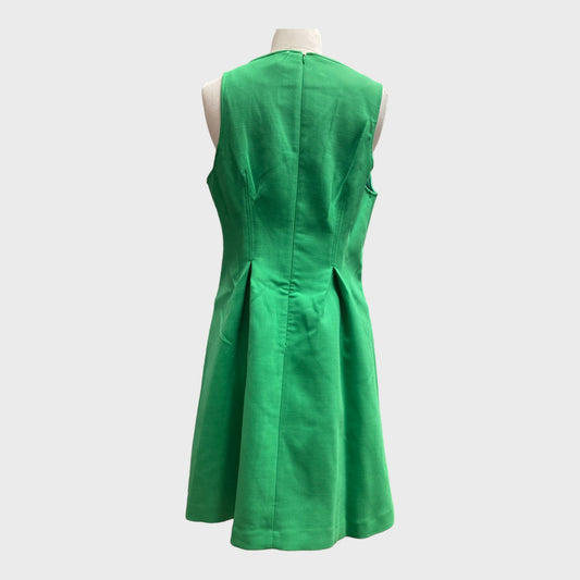 Green Branded Skater Mini Dress