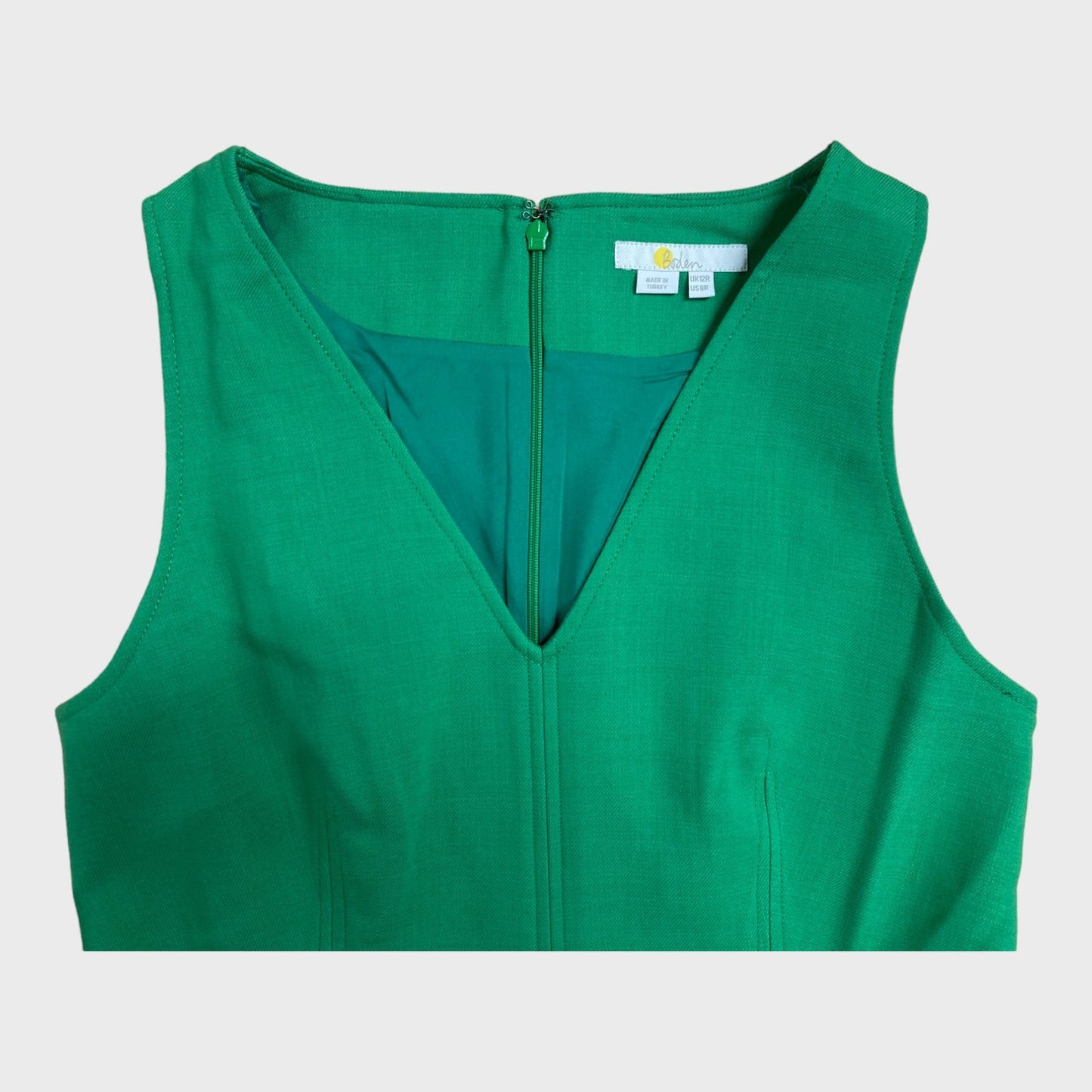 Green Branded Skater Mini Dress