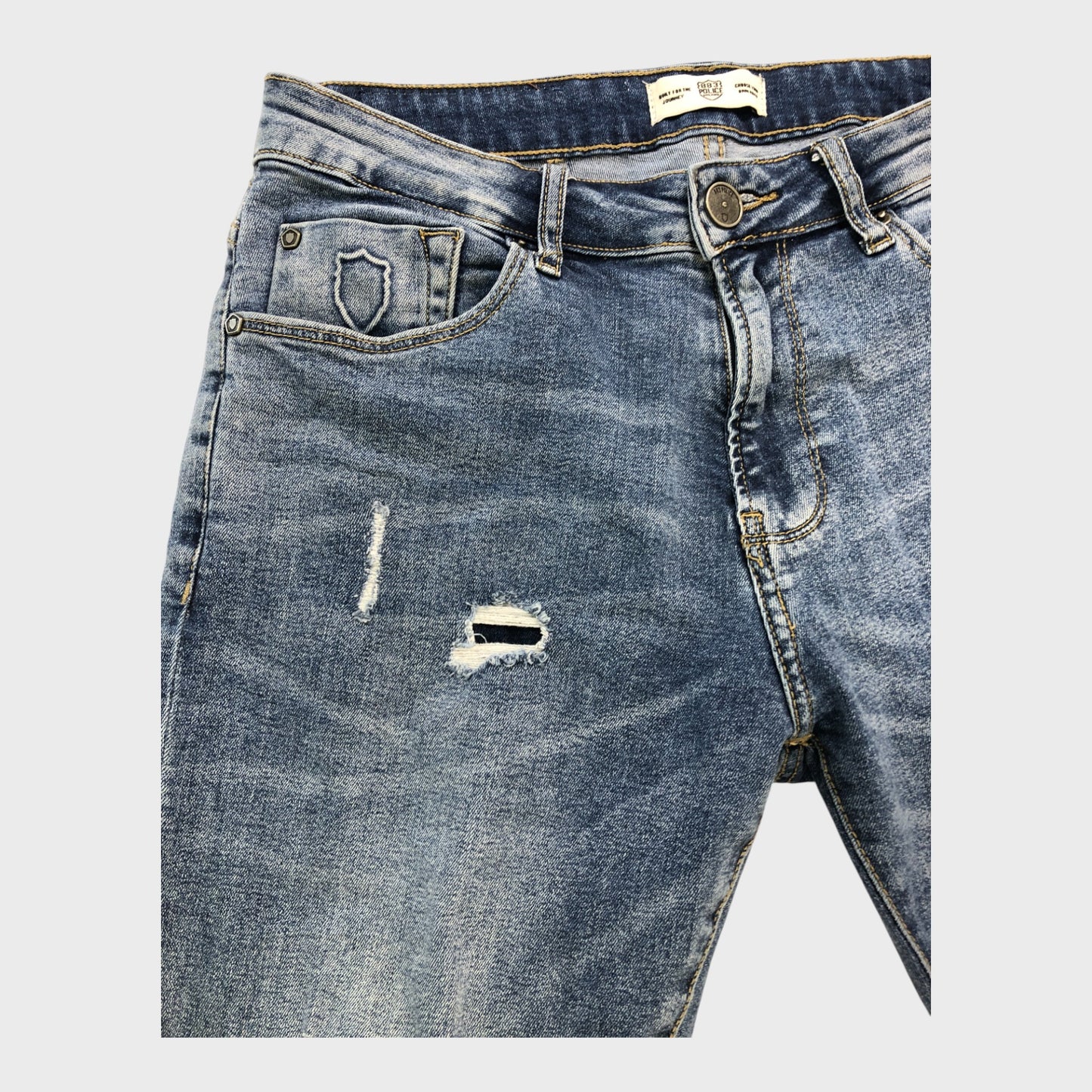 883 Police Slim Distressed Jeans - Waist 30"
