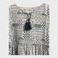 China Blue Aztec Design Dress